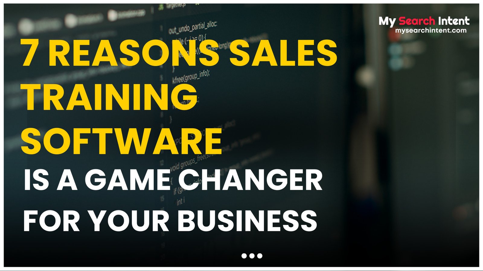 Sales training software