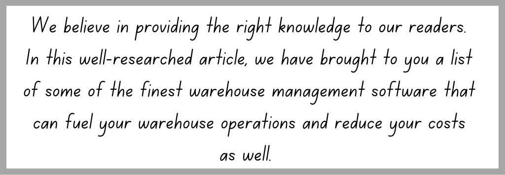 Warehouse Management Software 